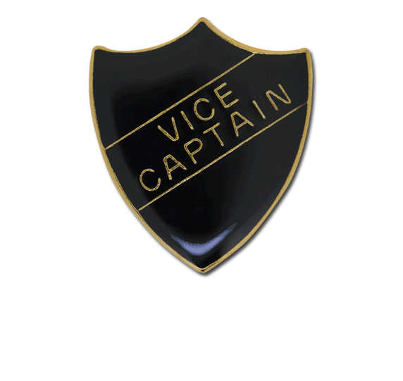 Vice Captain Enamelled Shield Badge