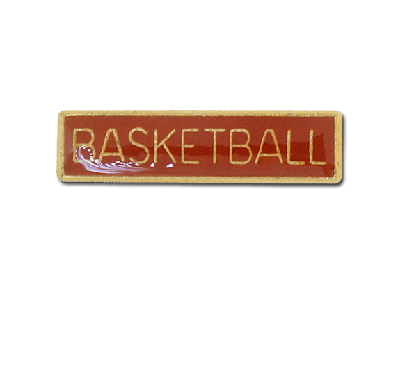 Basketball Small Bar Badge