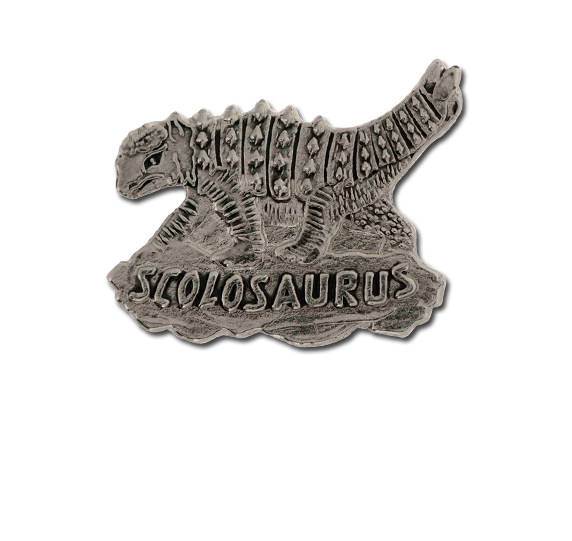 Scholosaurus Dinosaur Unique Badge