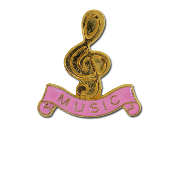 Music - Gold Clef Badge