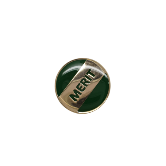 Enamelled Round Merit School Badge