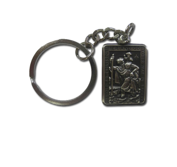 St Christopher Rectangle Keyring