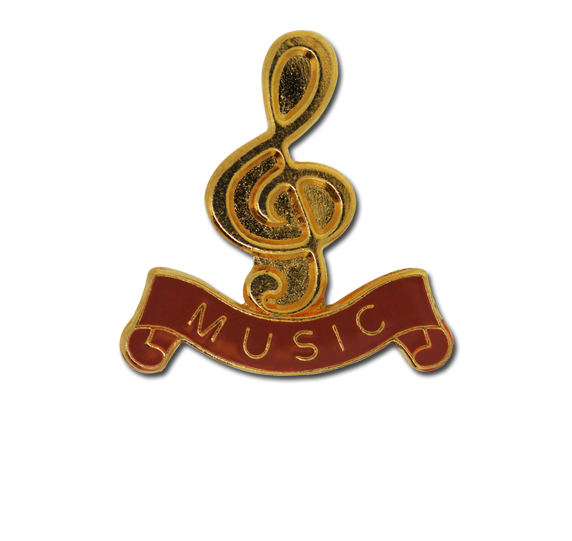 Music - Gold Clef Badge