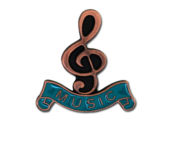 Music - Bronze Clef Badge