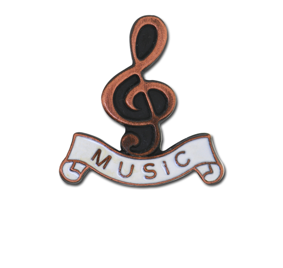 Music - Bronze Clef Badge