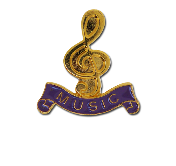 Music - Gold Clef Badge