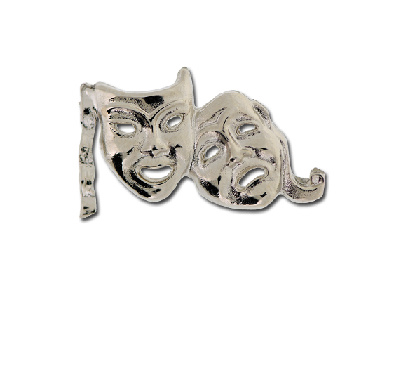 Drama Masks Unique Badge