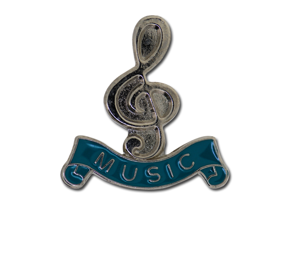 Music - Silver Clef Badge