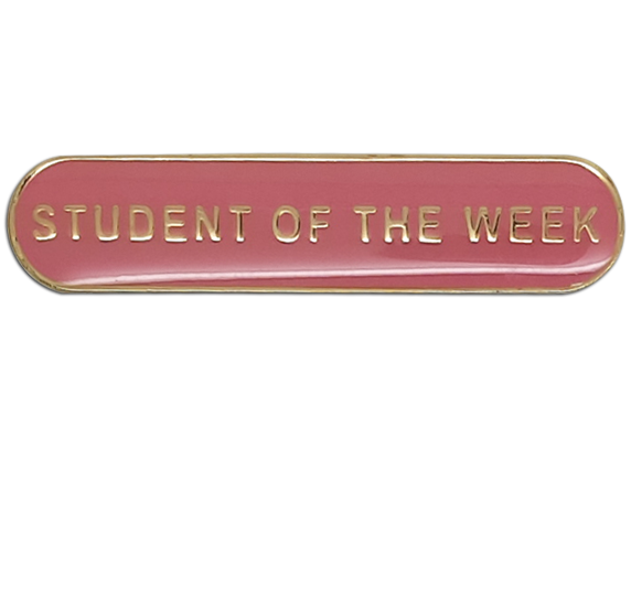 Student of the Week Rounded Bar Badge