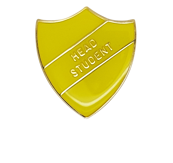 Head Student Enamelled Shield Badge