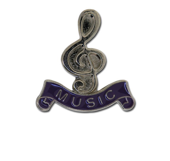 Music - Silver Clef Badge