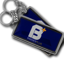 Personalised 22mm x 45mm Rectangle Keyrings