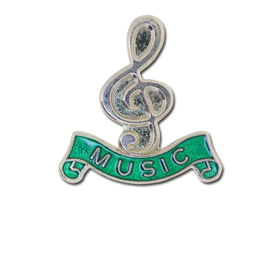 Music - Silver Clef Badge