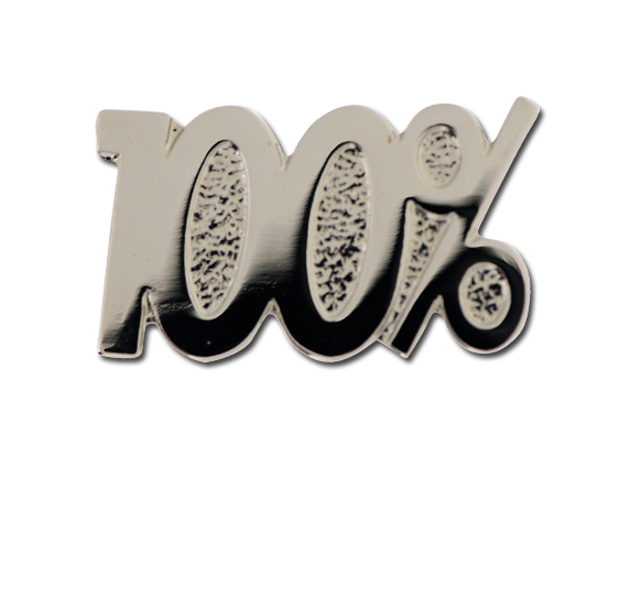 100% Unique Badge