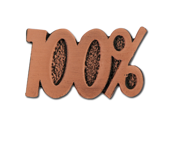 100% Unique Badge