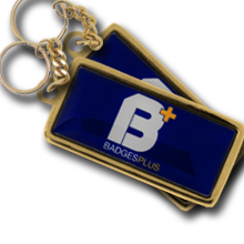 Personalised 22mm x 45mm Rectangle Keyrings