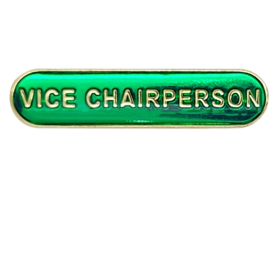 Vice Chairperson Rounded Edge Bar Badge