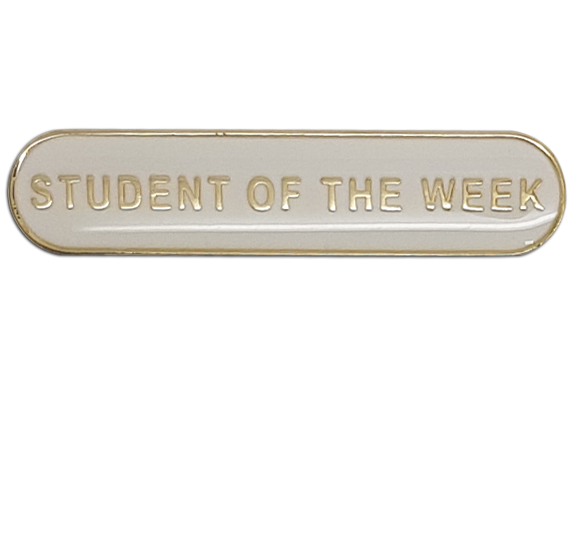 Student of the Week Rounded Bar Badge