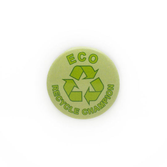 Eco Champion Recycling Plastic Button Badge