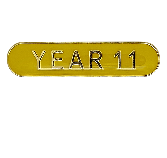 Year 11 Rounded Edge Bar Badge