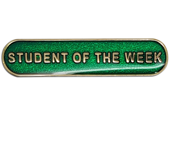 Student of the Week Rounded Bar Badge