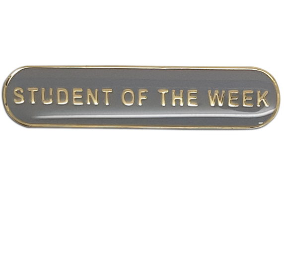 Student of the Week Rounded Bar Badge