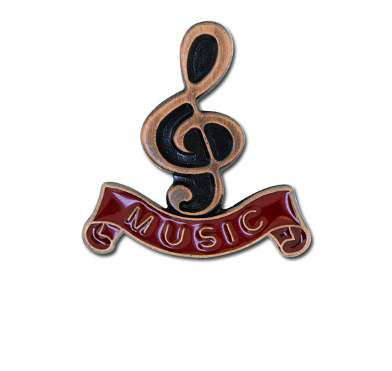 Music - Bronze Clef Badge