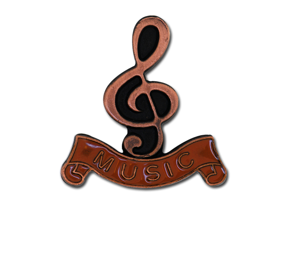 Music - Bronze Clef Badge