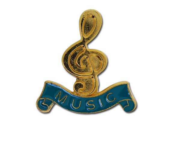 Music - Gold Clef Badge