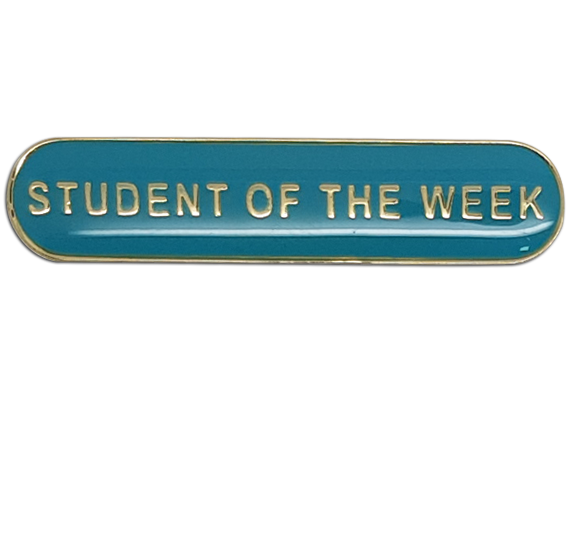 Student of the Week Rounded Bar Badge