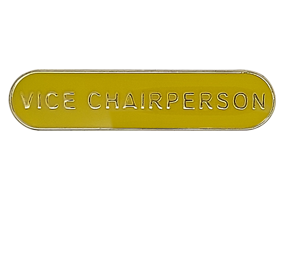 Vice Chairperson Rounded Edge Bar Badge