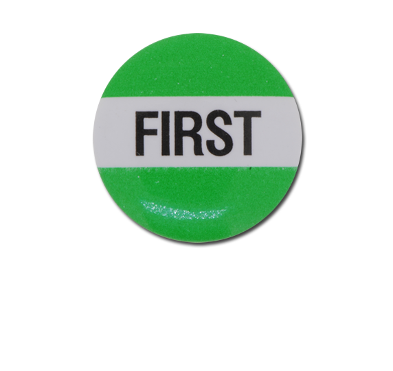 First Plastic Button Badge