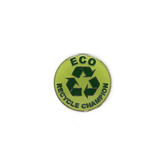 Enamelled Eco Champion Recycle Badge