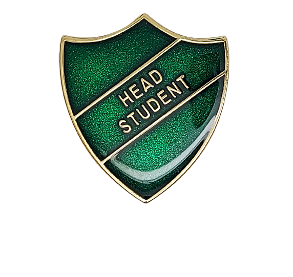 Head Student Enamelled Shield Badge