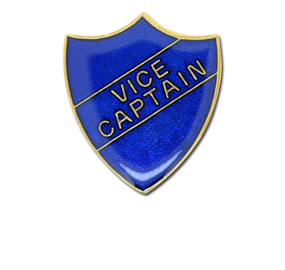 Vice Captain Enamelled Shield Badge