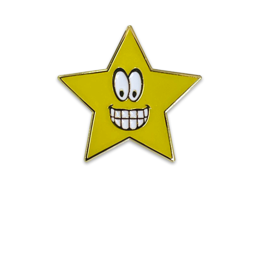 Smiley Star Badge