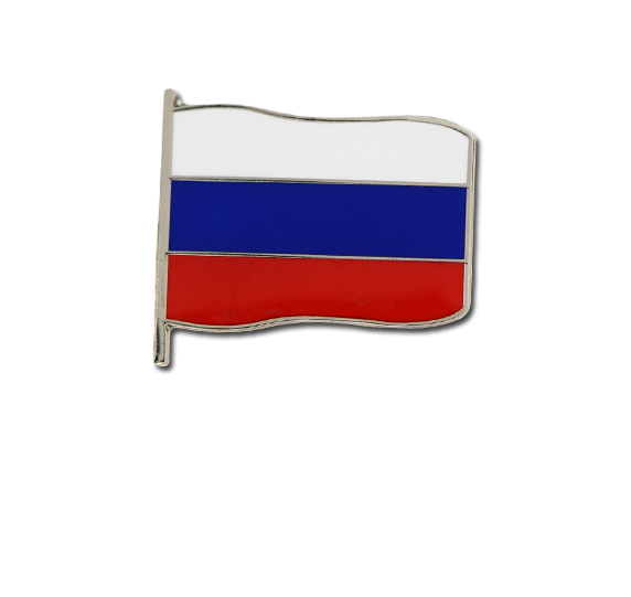 Russian Small Flag Badge