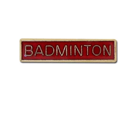 Badminton Small Bar Badge