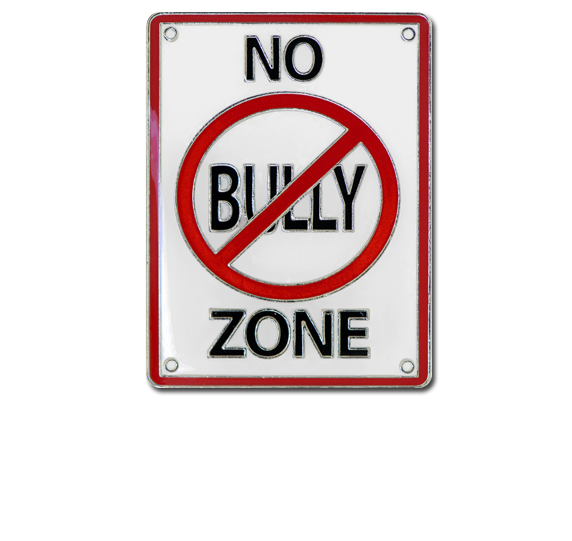 No Bully Zone Unique Badge