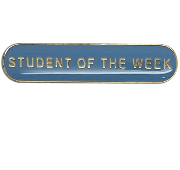 Student of the Week Rounded Bar Badge