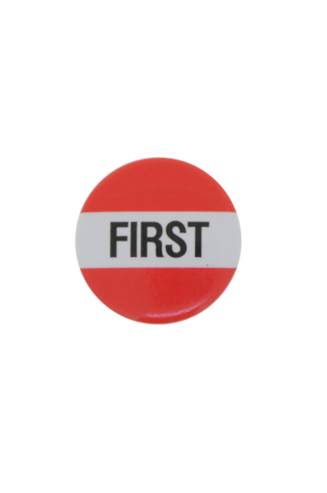 First Plastic Button Badge