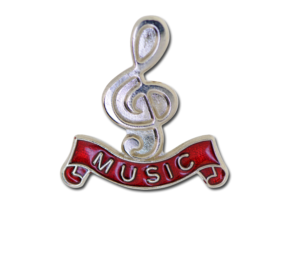 Music - Silver Clef Badge