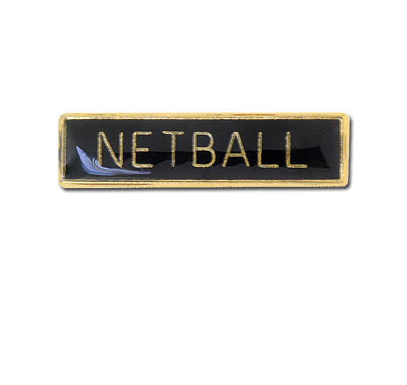 Netball Small Bar Badge