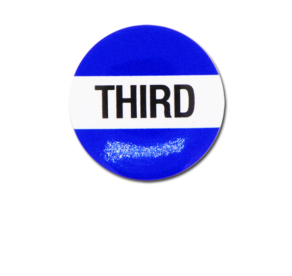 Third Plastic Button Badge