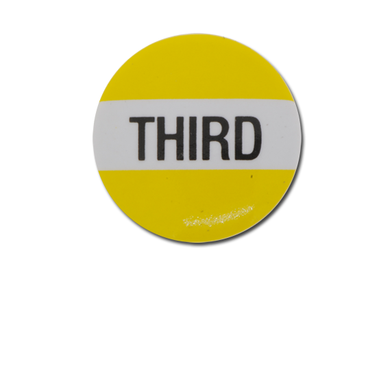 Third Plastic Button Badge