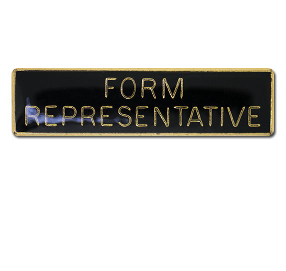 Form Representative Squared Edge Bar Badge