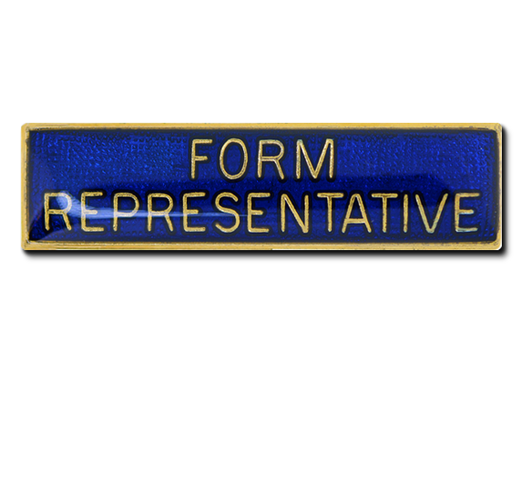 Form Representative Squared Edge Bar Badge