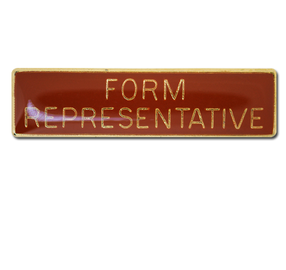 Form Representative Squared Edge Bar Badge