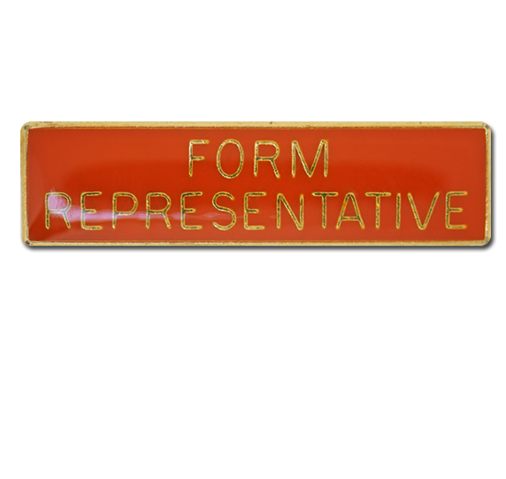 Form Representative Squared Edge Bar Badge