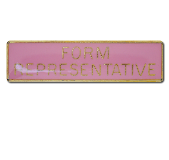 Form Representative Squared Edge Bar Badge